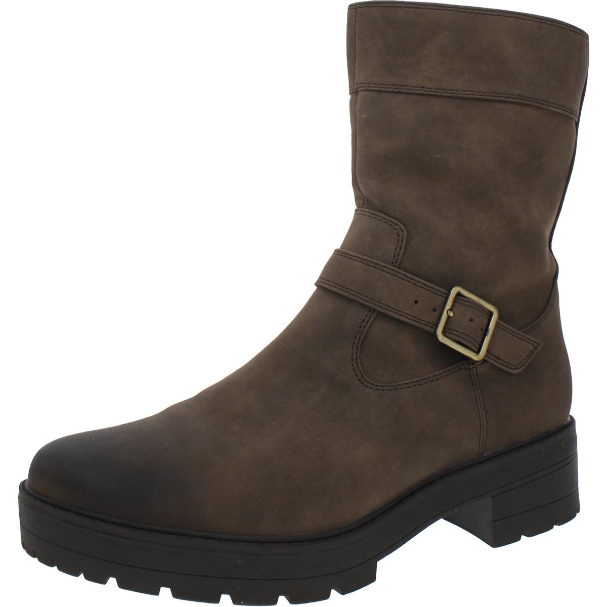 Newport Kunstleder Block Absatz Stiefeletten