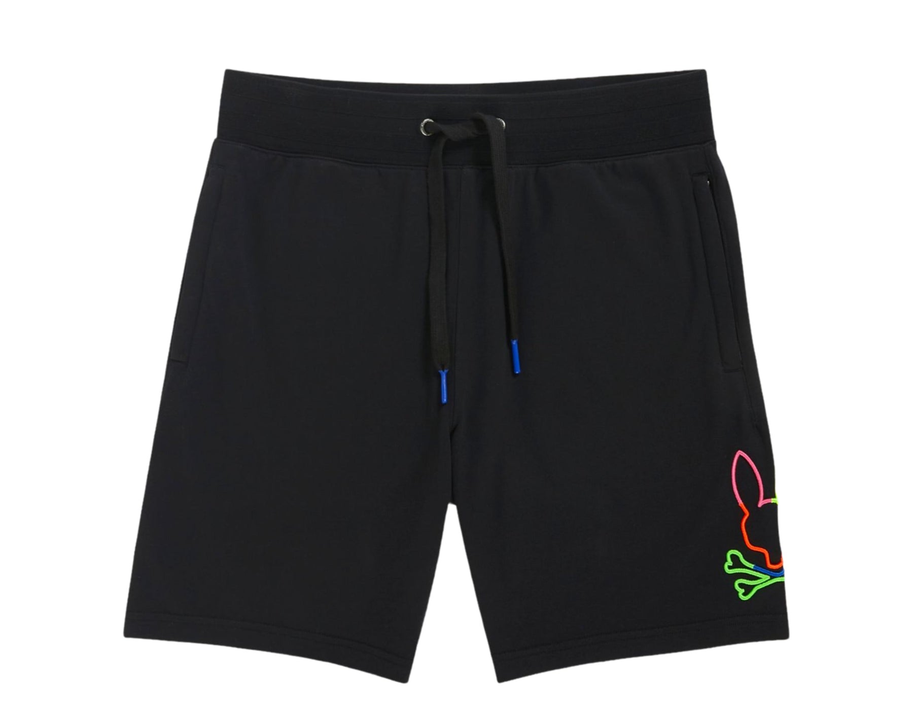 Psycho Bunny Leo Bunny Schwarz/Neon Mehrfarbig Herren Shorts B6R217S1FT-BLK