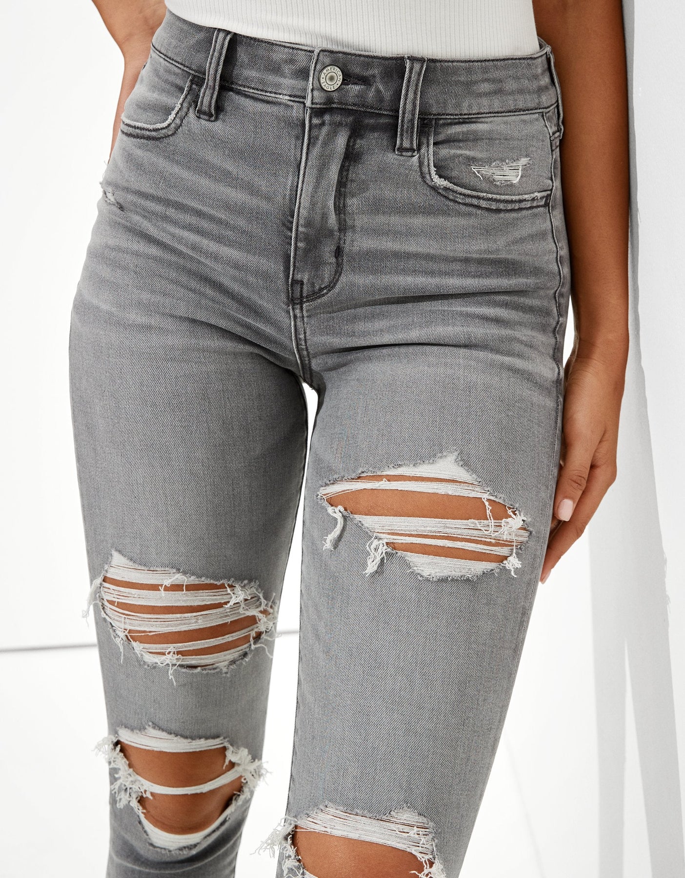 AE Ne(x)t Ebene zerrissen Super High-Waisted Jegging