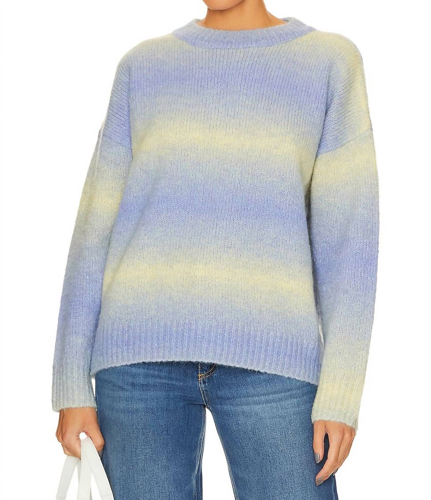 Holly Crew Pullover in lila Mehrfarbig