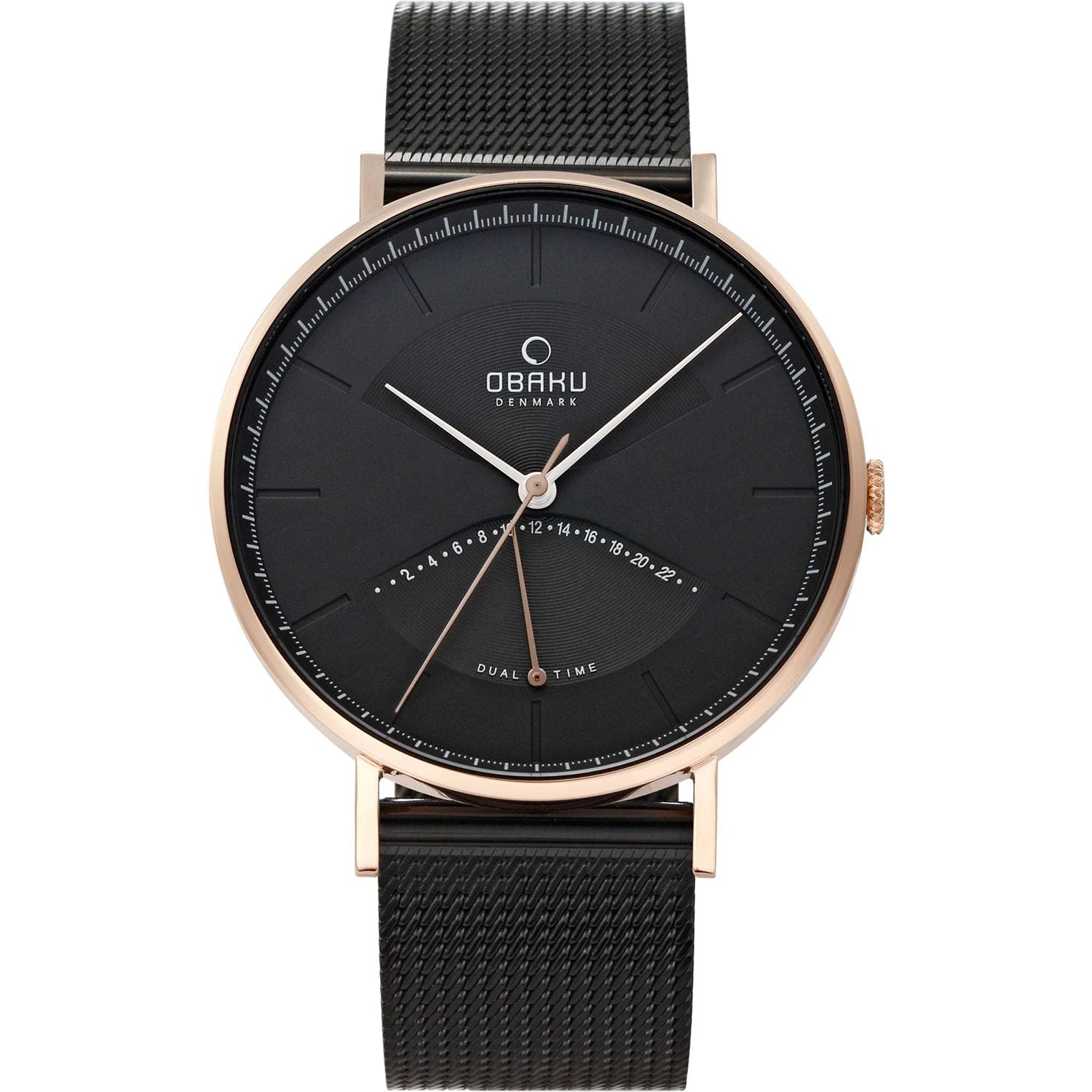 Obaku Herren klassisch Schwarz Dial Uhr