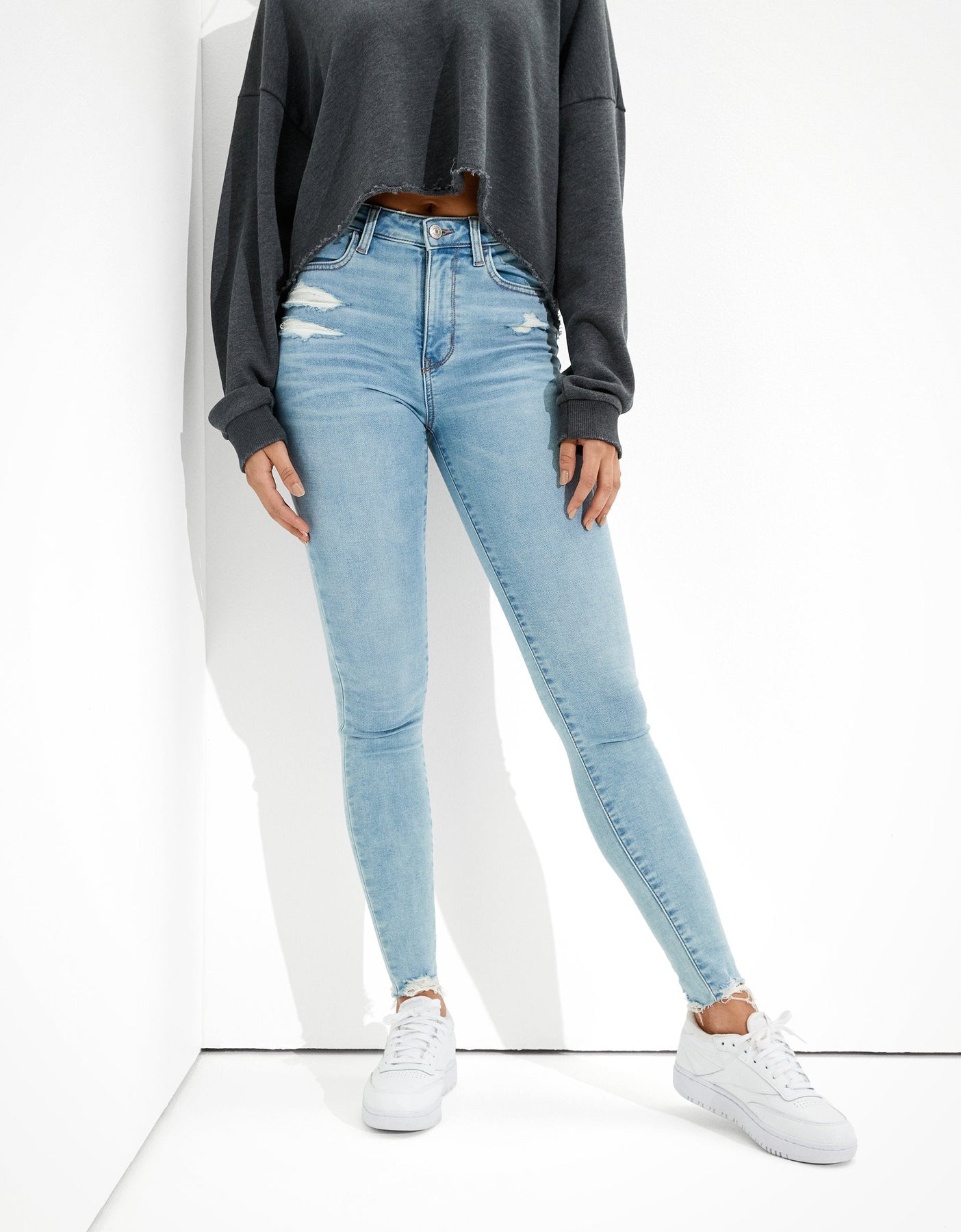 AE Ne(x)t Ebene weich Strick Super High-Waisted Jegging