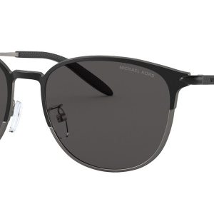 Michael Kors Herren 54mm matte schwarze Sonnenbrille