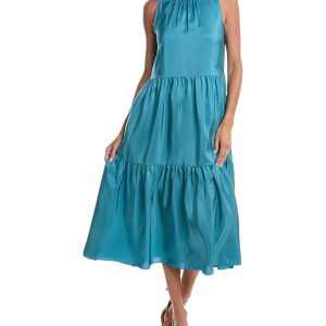 EILEEN FISHER Round Neck Tiered Kleid 7668138934332