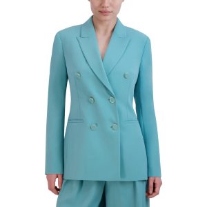 Verzierter Langarm-Blazer mit doppelter Brust