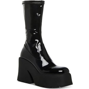 Arrow Patent Square Toe Stiefel mit mittlerem Absatz