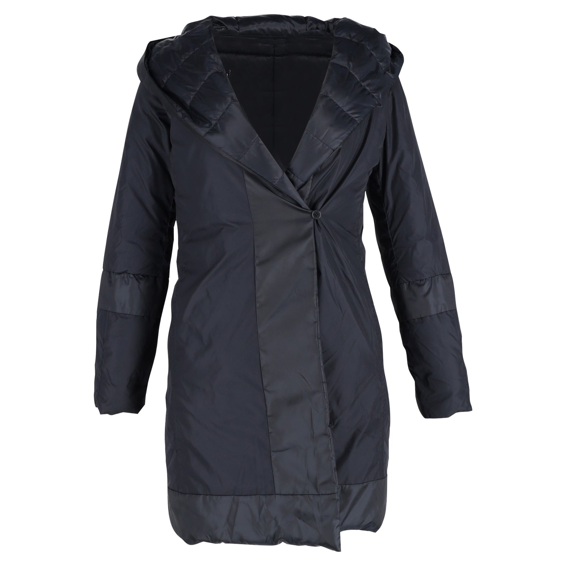 Max Mara Marineblau Nylon gesteppt