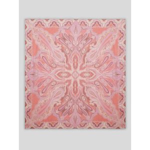 Seidenschal mit platziertem Paisley-Muster