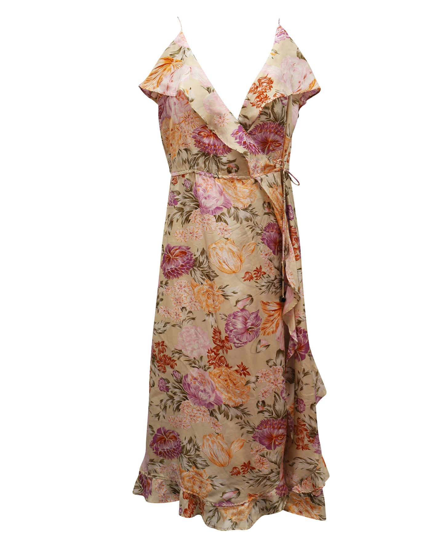 Zimmermann Wickelkleid aus floraler Seide