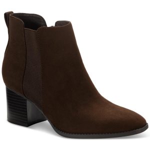 Aloraa Reißverschluss quadratisch Toe Stiefeletten