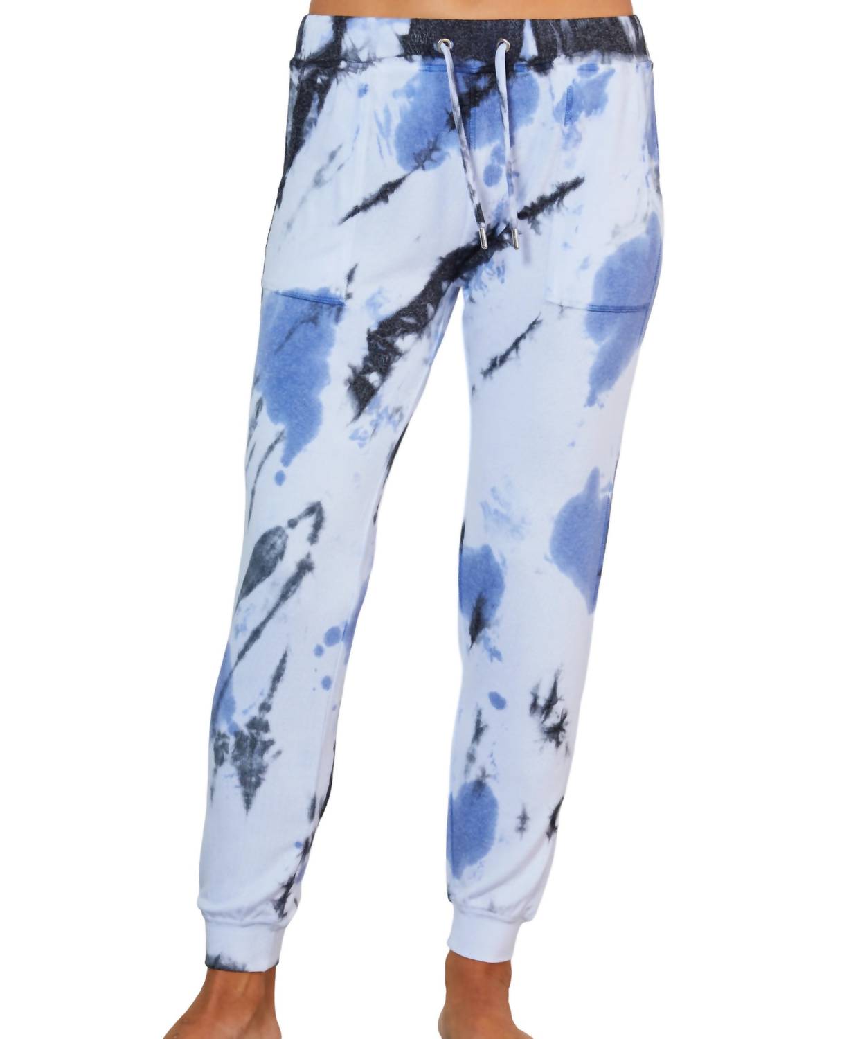 Marble Wash Jogger Hosen in Peri