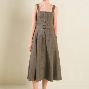 HAPPY CHANCE Gewebtes Midikleid