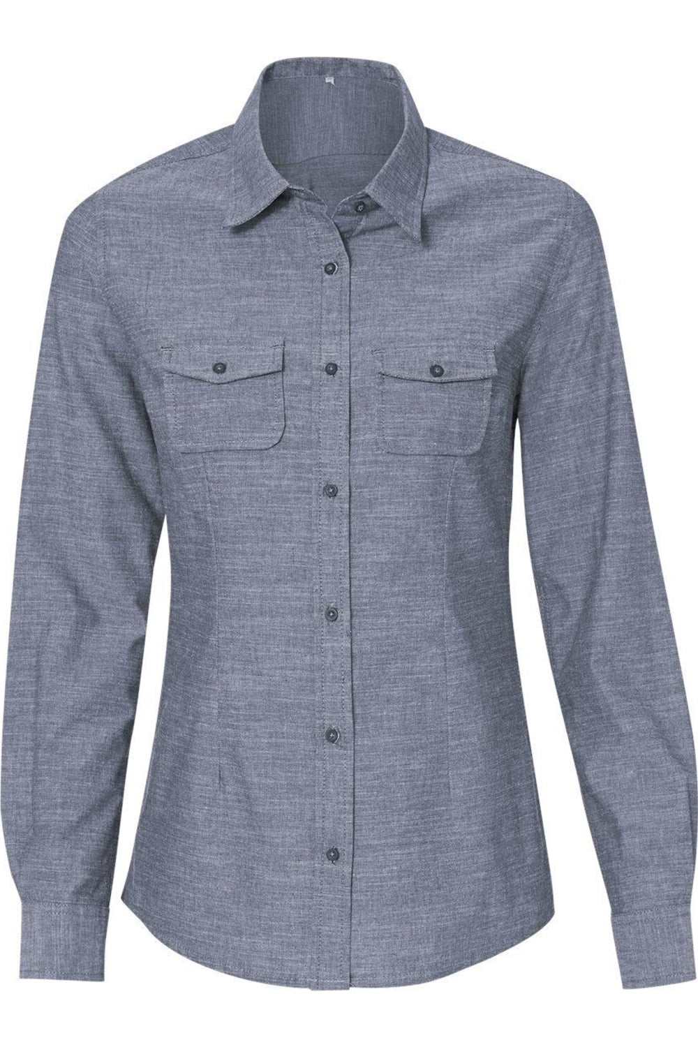 Burnside Damen Langarm Chambray