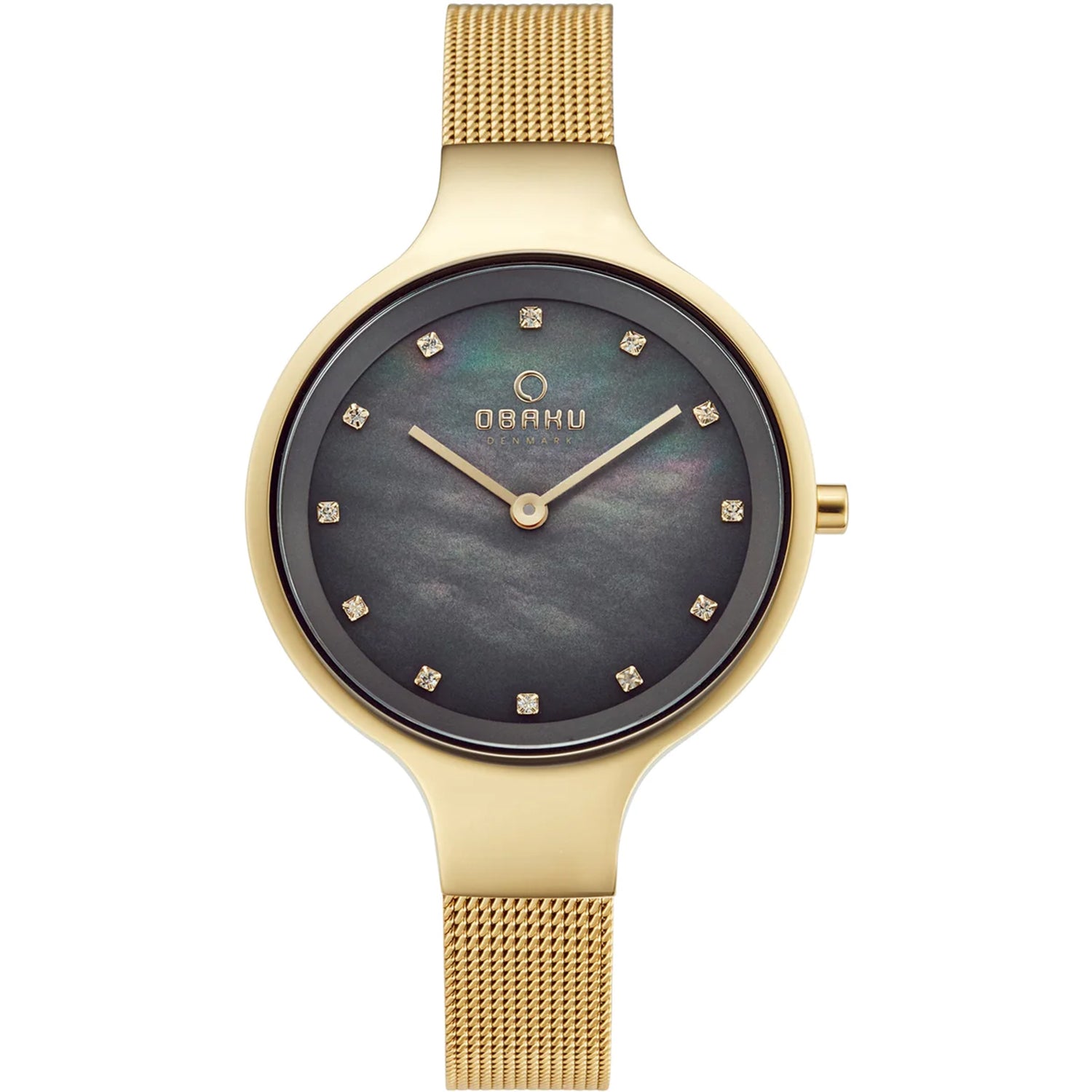 Obaku Damen klassisch Mother Von Perlmutt Zifferblatt Uhr