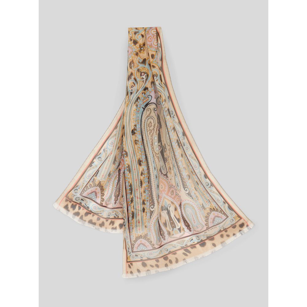 Gepard Muster Schal mit Paisley Designs