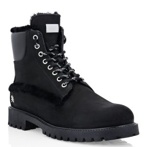 Lederstiefel mit Scheren innen ikonische Plein 7670499639356