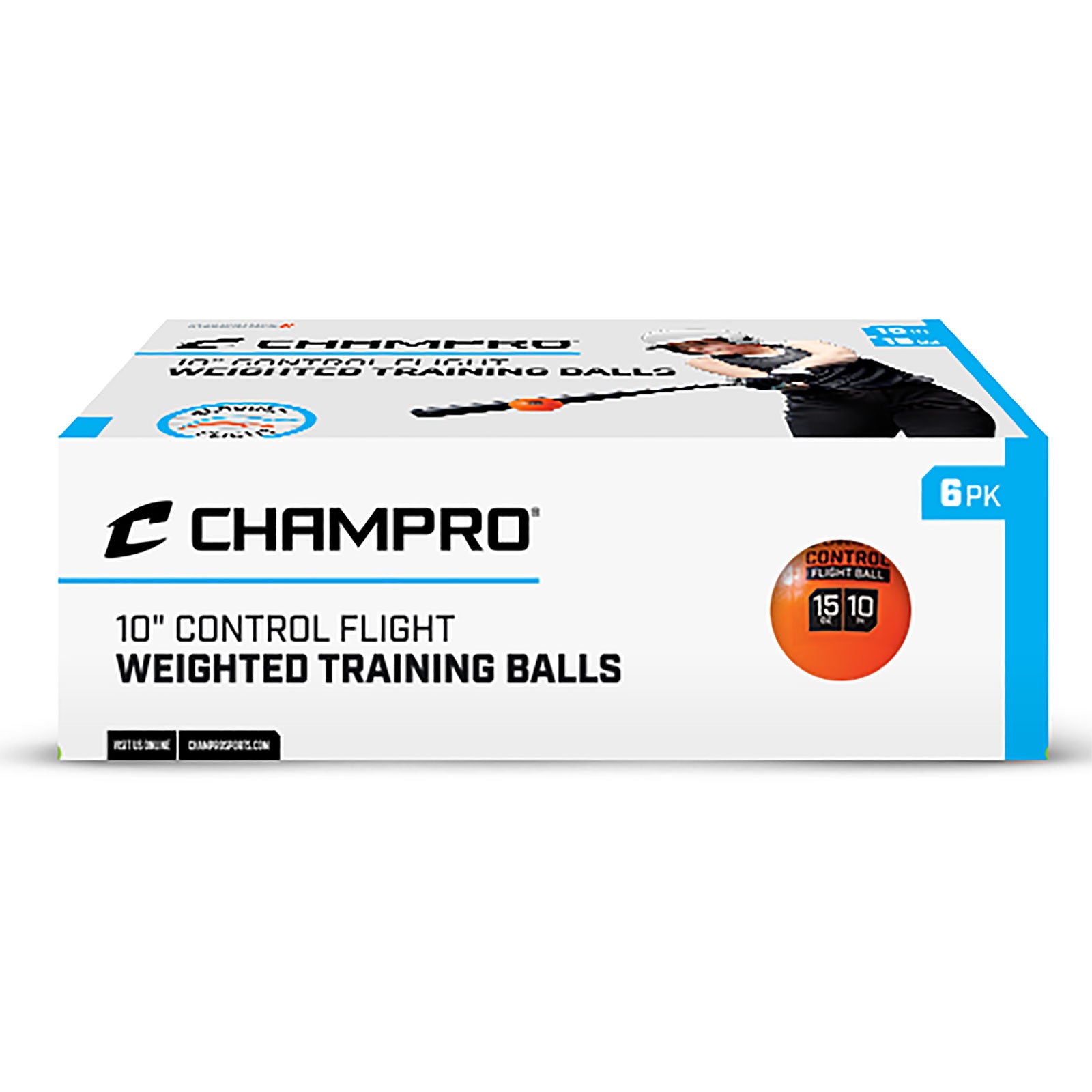 Champro 15oz 10 "Control Flight Training Ball - 6-Packung