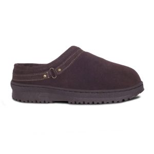 Unisex Schaffell Clog In Schokolade