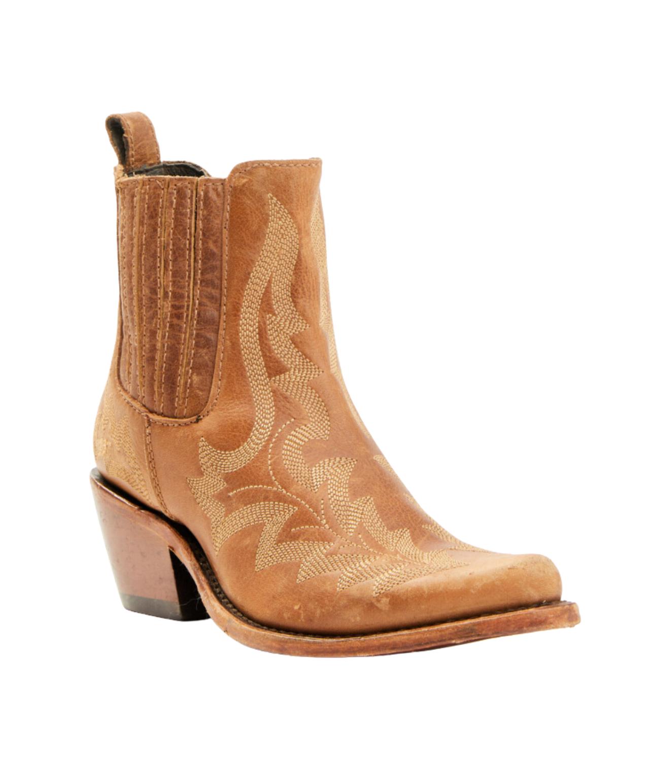 Damen Simone Stitched Stiefelette in Hellbraun