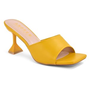 Freya – Absatzsandalen in Senfgelb
