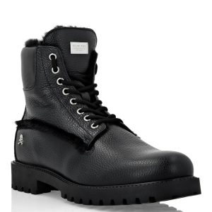 Lederstiefel mit Scherung im Inneren des Jägers 7670502064188