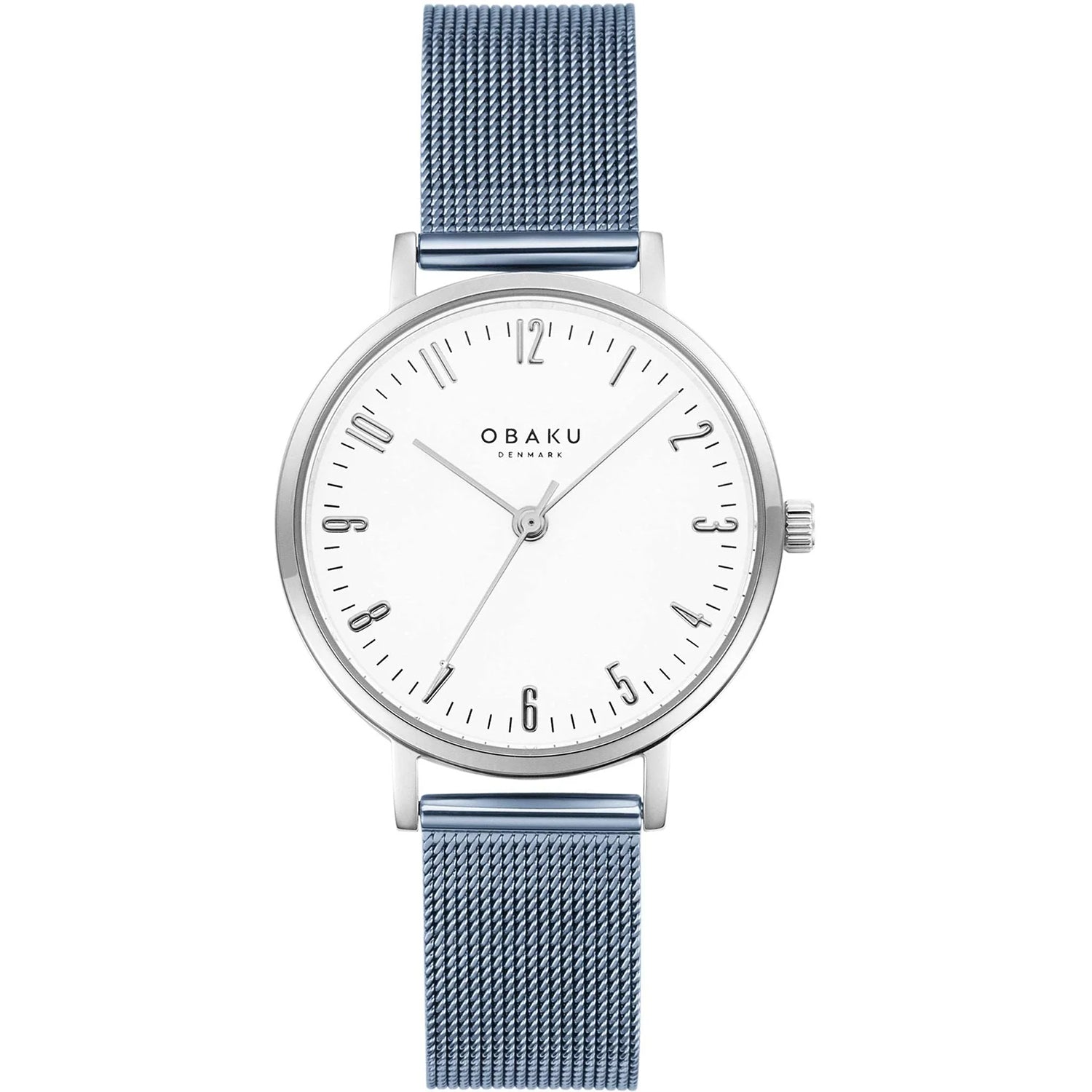 Obaku Damen Iceblue Weiß Dial Uhr