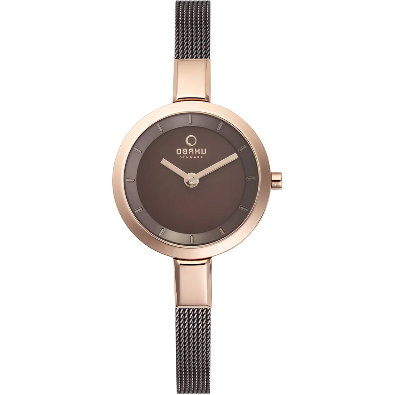 Obaku Damen Walnuss Braun Dial Uhr