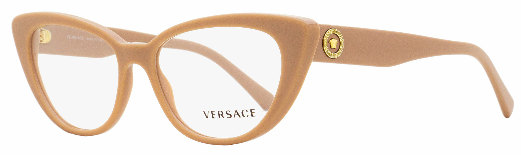 Versace Cat Eye Brillen für Damen VE3286 5331 Nackt 54mm
