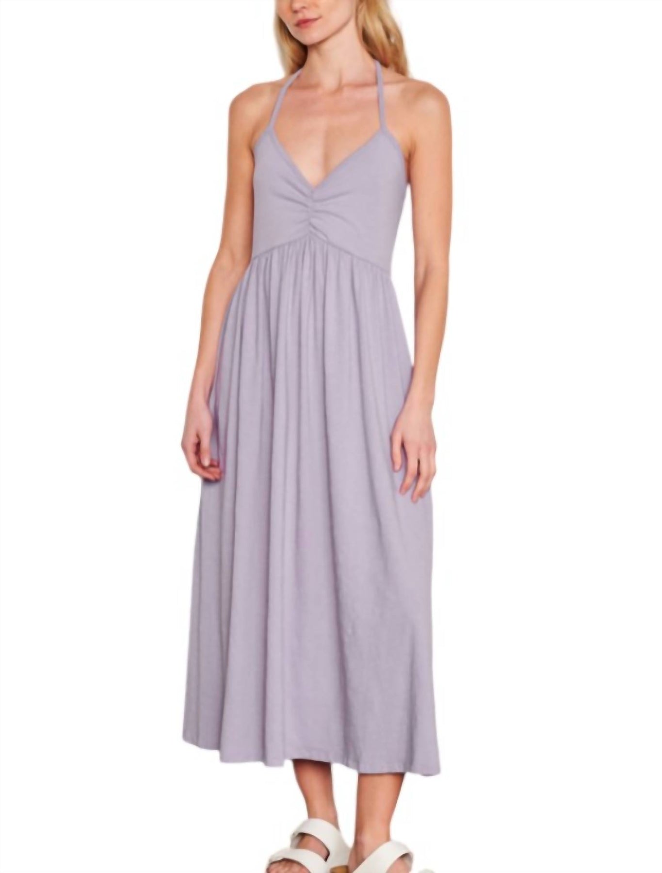 Krawatte zurück Kleid in Lavendel