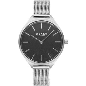 Obaku Damen Kaffee schwarzes Zifferblatt Armbanduhr 7195325235260