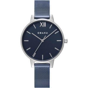 Obaku Damen liv arktische blaue Zifferblatt Armbanduhr