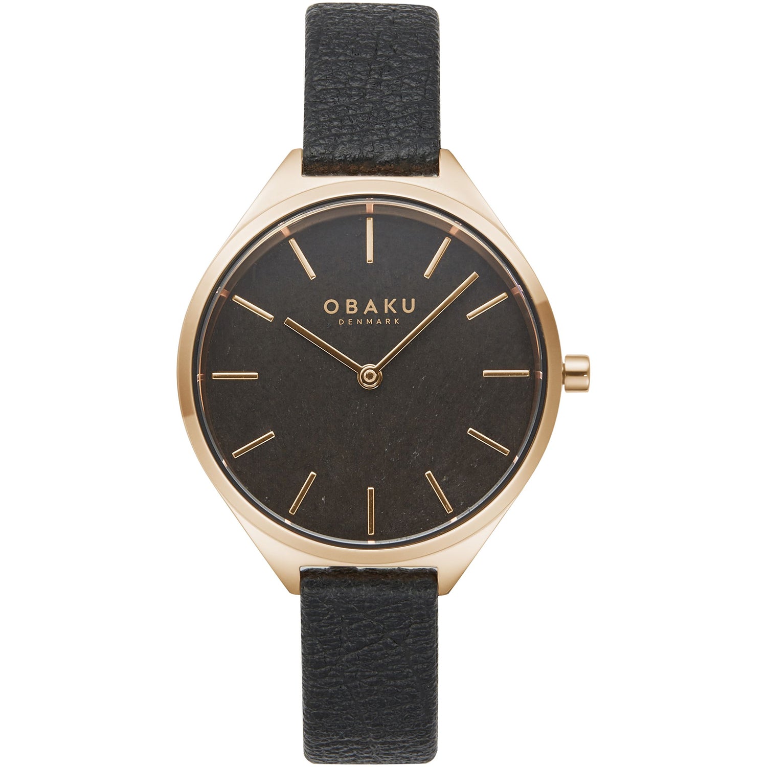 Obaku Damen Kaffe Schwarz Dial Uhr
