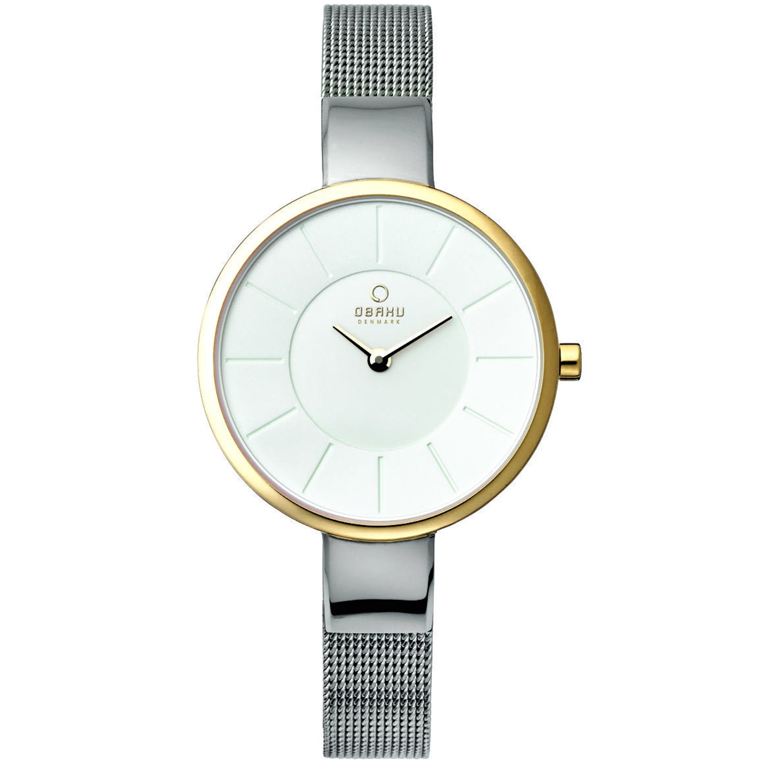 Obaku Damen klassisch Weiß Dial Uhr