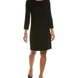 Elie Tahari Chain Trim Shift Kleid 7827067535420