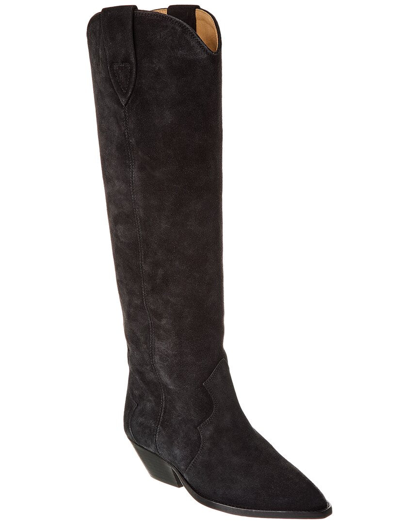 Isabel Marant Denvee Wildleder Kniehohe Stiefel
