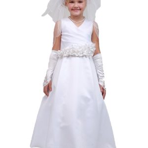Großes Mädchen-Junior-Brautjungfer-Brautjungfernkleid in mehreren Farben zur Auswahl, Blumenschärpe, 8–16