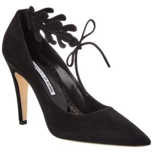 Manolo Blahnik Florettehi 105 Wildlederpumpe 7764910768188