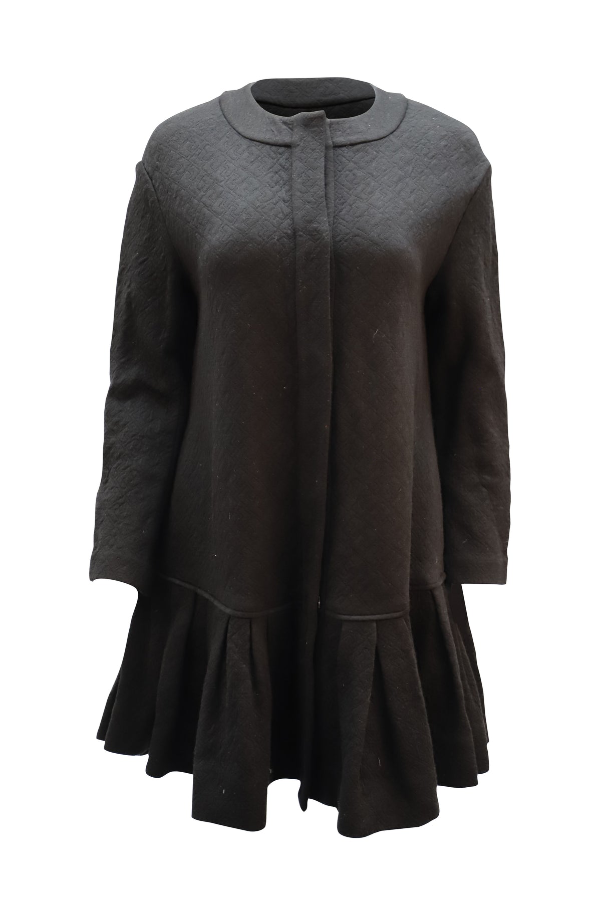 Diane Von Furstenberg Ballencya Kleid aus schwarzer Wolle