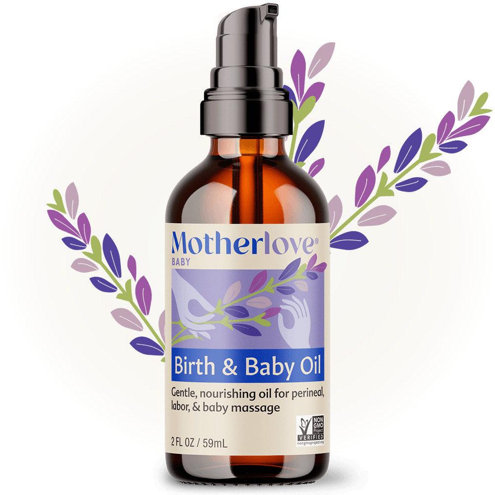 Motherlove Birth & Baby Oil – Sanftes Bio-Lavendelöl für die Wehen- und Säuglingspflege