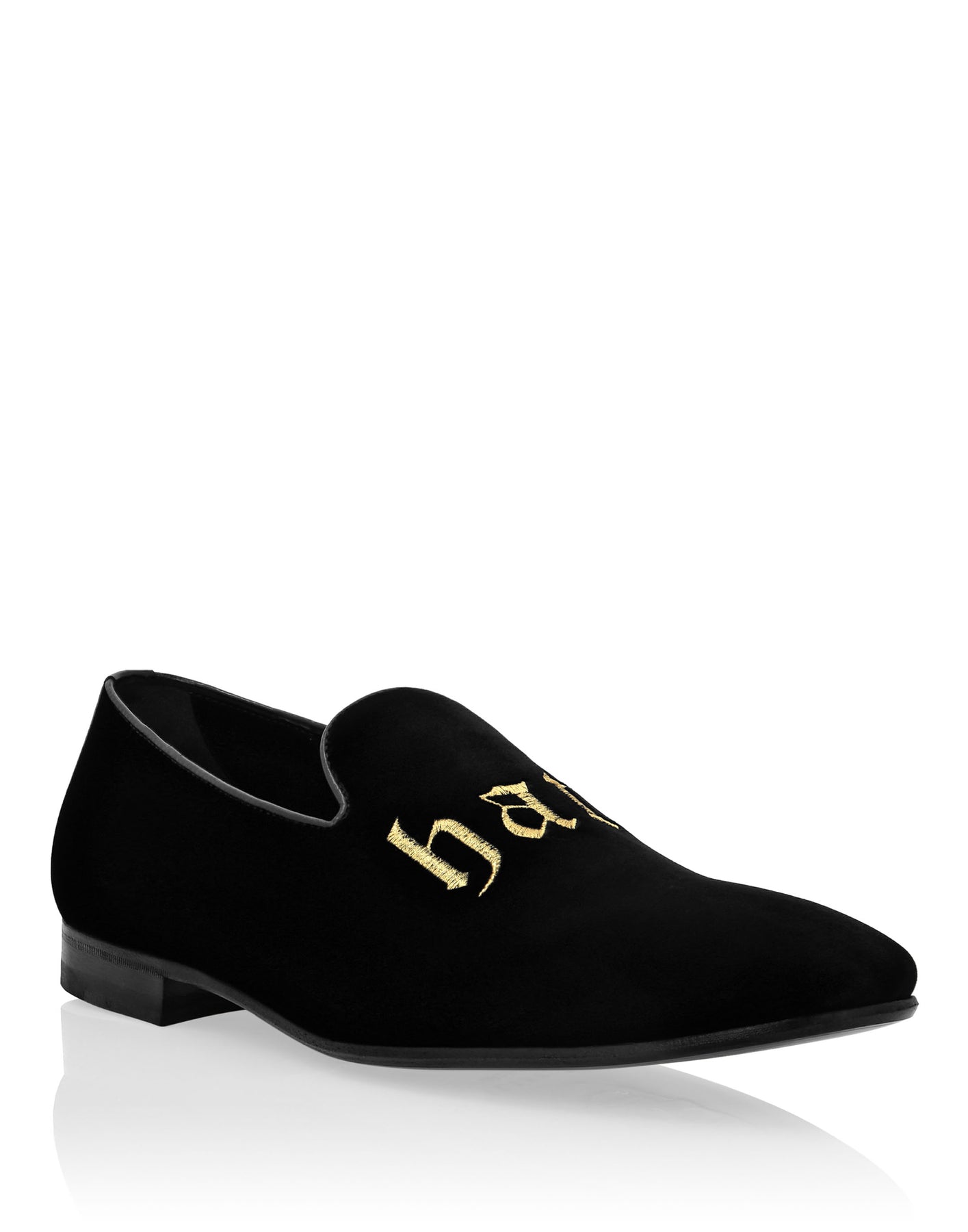 Samt Loafer bestickt