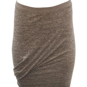 T von Alexander Wang – Stretchrock in Grau Viskose