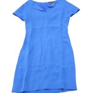 Balenciaga Shift Kleid aus blauer Seide 7764868300860
