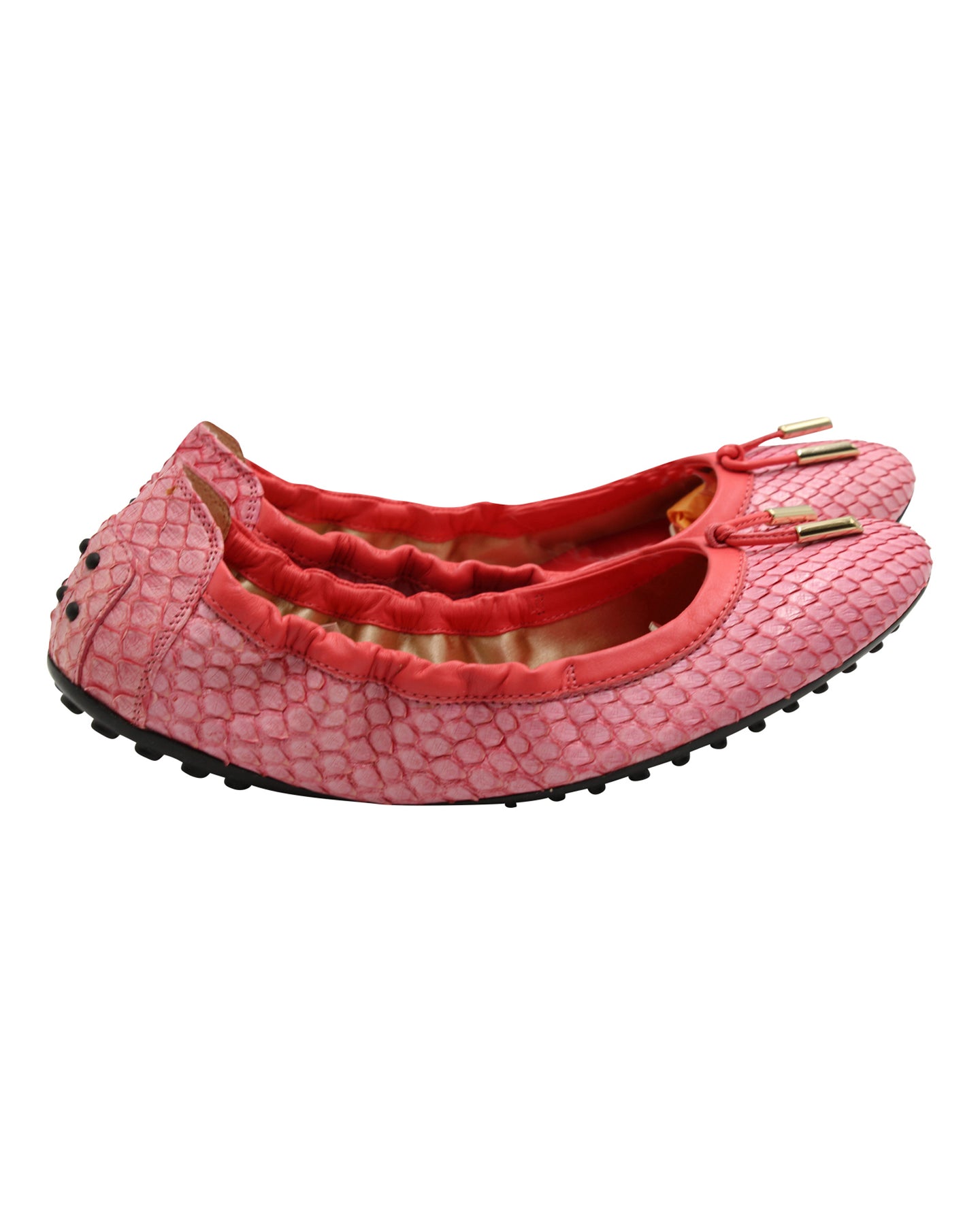 Tod's Ballerina Dee Laccetto aus pastellfarbenem Leder