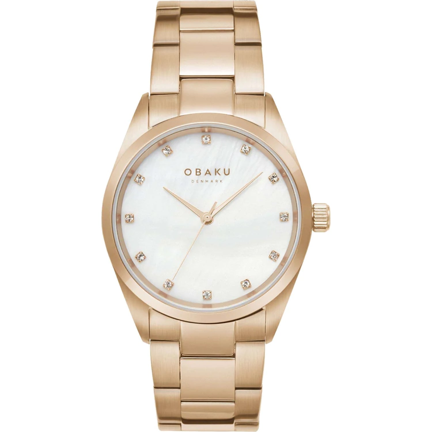 Obaku Damen klassisch Weiß Dial Uhr