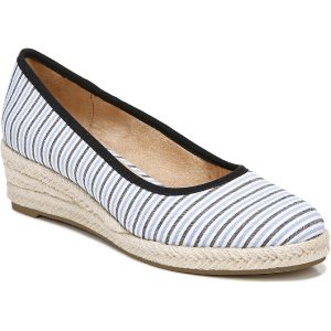 Espadrille-Keilabsätze aus Streifen