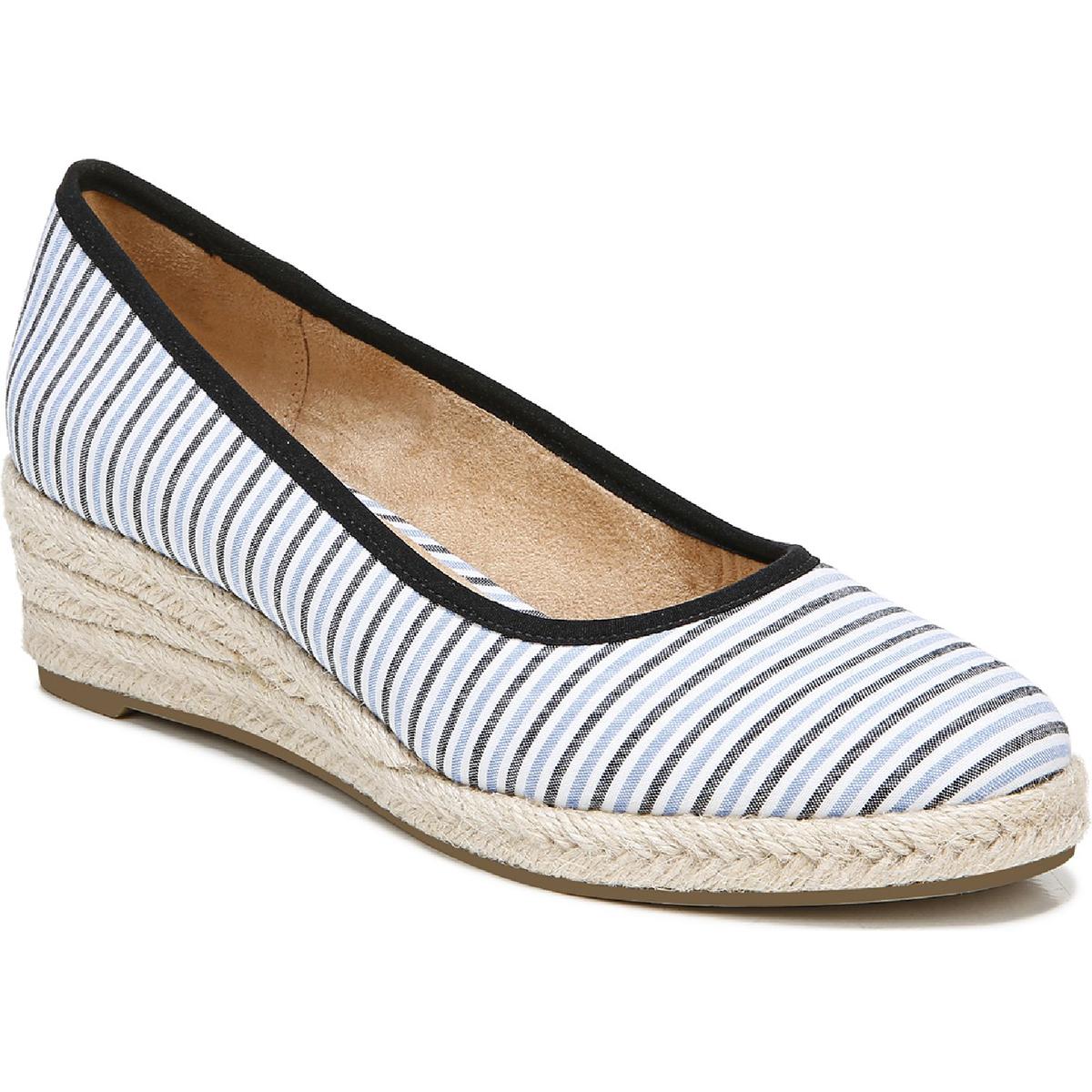 Gestreifte Espadrille Keilabsätze
