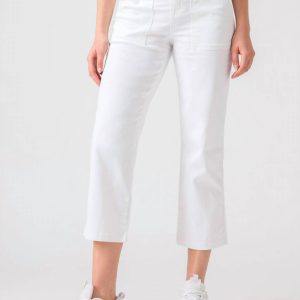 Vacation High-Up Ernte Hose in weiß 7764903657532