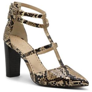 Nocera Leder-T-Strap-Absätze