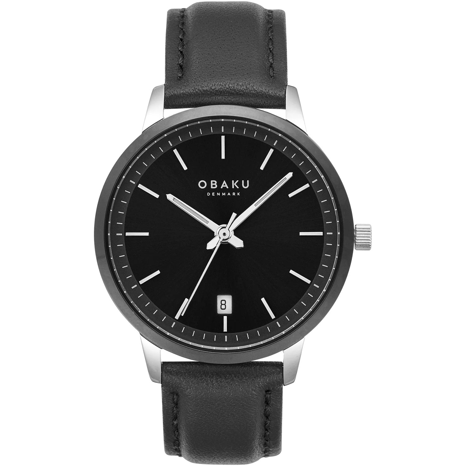 Obaku Herren Salvie Schwarz Dial Uhr
