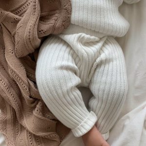 Chunky Rib Leggings weiß